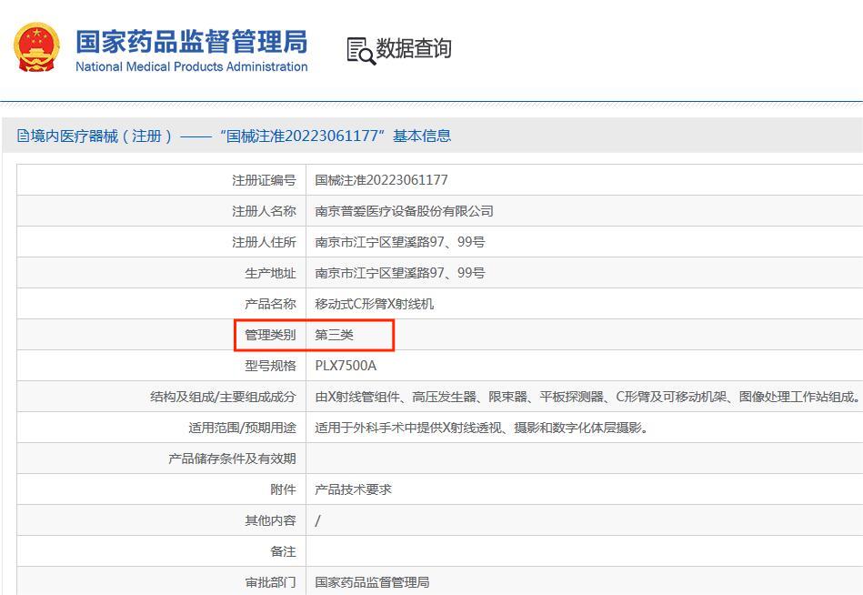 三維C形臂三類注冊(cè)證